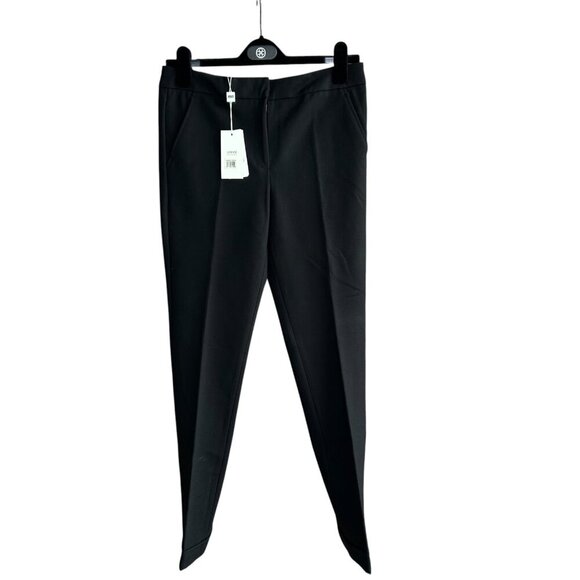 Armani Collezioni Black Straight Leg Cuffed Pants NWT $545 Size 6 - Picture 2 of 10